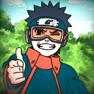 🧡 emoji Какаши, Зецу, Обито Telegram sticker 13 of 46