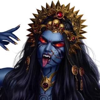 😈 emoji Богиня Кали🌺 Telegram sticker 2 of 11