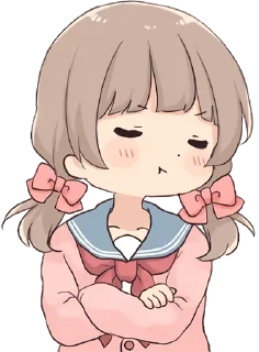 🤨 emoji Зайка–тян 2 @nyasticks Telegram sticker 16 of 41