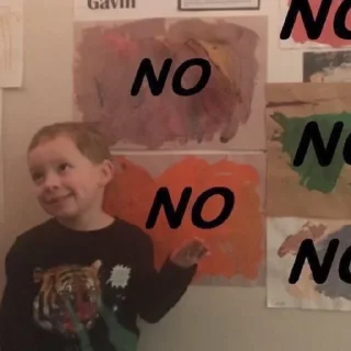 Sticker from boy