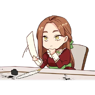 🤔 emoji Melissa Telegram sticker 16 of 31