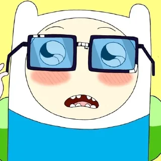 🤓 emoji Finn Mertens 🗡 Telegram sticker 21 of 76