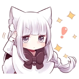 😐 emoji @TVstickers Wolf girl Telegram sticker 5 of 39