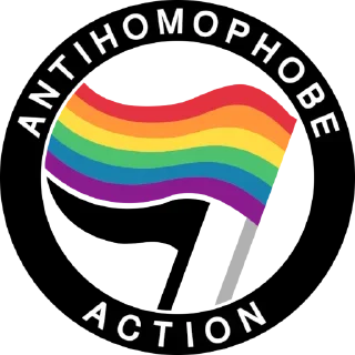 Sticker from I'm queer, it's a threat