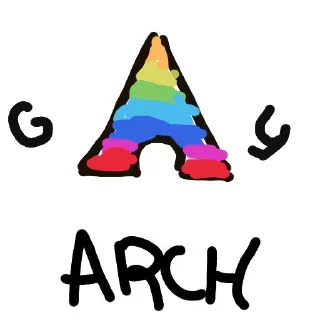 Sticker from Linus not anus