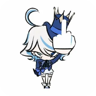 🫐 emoji Фурина Telegram sticker 15 of 40