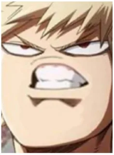 😁 emoji Бакуго Кацуки Telegram sticker 20 of 38