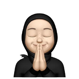 🙏 emoji @Muslimanistan_Tv 🧕🦋 Telegram sticker 8 of 35