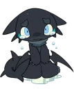 😢 emoji Black Shark Dragon Gau-Gau (@n_chronos) Telegram sticker 13 of 40