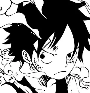 💋 emoji ☆ﾟ⁠.⁠*⁠･⁠｡ﾟLuffy manga @microw Telegram sticker 21 of 31