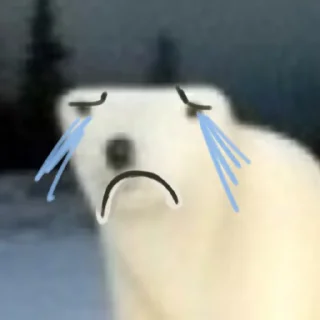 😭 emoji медвед от Еленачки Telegram sticker 8 of 17