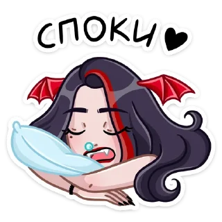 😴 emoji Лилит @nyasticks Telegram sticker 15 of 49