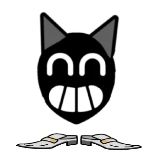 👣 emoji (ремодель пинов) cartoon cat Telegram sticker 22 of 33