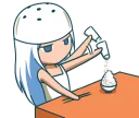 🥢 emoji Salt Girl Shio :: @line_stickers Telegram sticker 10 of 40