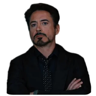 🤨 emoji Marvelous Tony Stark Telegram sticker 18 of 24