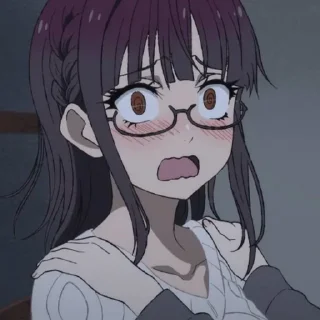 😳 emoji Anime reaction 3 Telegram sticker 9 of 116