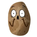 😱 emoji Potato Telegram sticker 16 of 53
