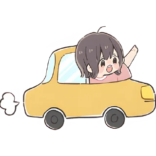 🚘 emoji Анимешная девочка @Nyasticks Telegram sticker 11 of 41