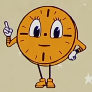 👆 emoji Мисс Минутка :3 <<@AnotherMedium>> Telegram sticker 20 of 25