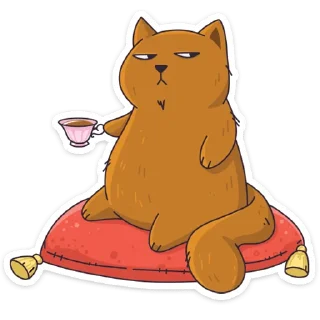 ☕ emoji Девочка-Панда и Барсик @tgsticker Telegram sticker 15 of 44