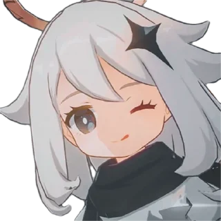 😉 emoji Cute Paimon by @peach_artworld Telegram sticker 20 of 30
