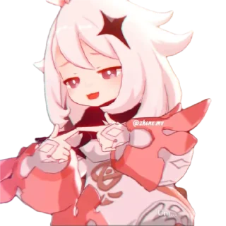 😊 emoji Cute Paimon by @peach_artworld Telegram sticker 18 of 30