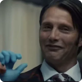 🤫 emoji Hannibal the cannibal Telegram sticker 13 of 31