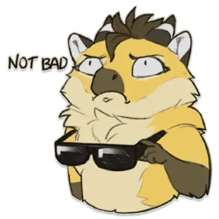 👍 emoji Runa and Reggie Telegram sticker 8 of 55