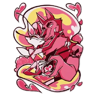 👍 emoji helluva boss tees: @YASEERSTICKERS Telegram sticker 12 of 13