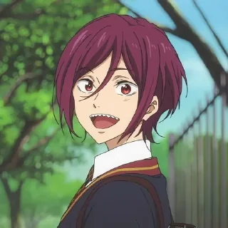 😀 emoji Вольный стиль @anime_sticks Telegram sticker 3 of 20