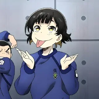 😛 emoji Блю лок @anime_sticks Telegram sticker 12 of 20