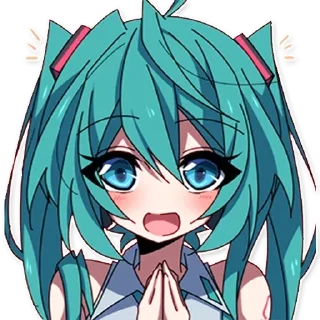 Sticker from miku!
