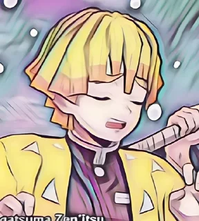 Sticker from Zenitsu Agatsuma (@shinodukana
