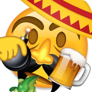 🤮 emoji Семья мексиканцев Telegram sticker 5 of 14