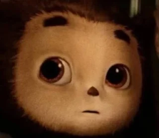 😒 emoji Cheburashka Telegram sticker 3 of 7