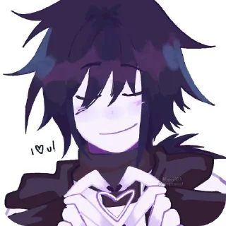 ❤ emoji X-Frisk @UndertaleDeltaruneStickersArts Telegram sticker 11 of 58