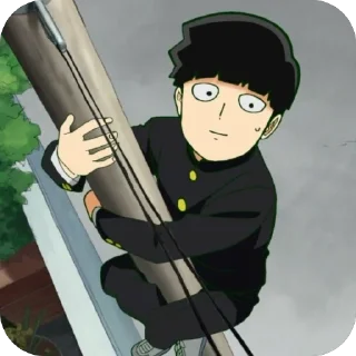 😇 emoji Mob Psycho 100 • @Earth928B Telegram sticker 13 of 90