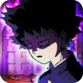 😒 emoji Mob Psycho 100 • @Earth928B Telegram sticker 8 of 90