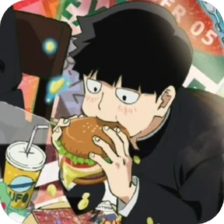 😊 emoji Mob Psycho 100 • @Earth928B Telegram sticker 5 of 90