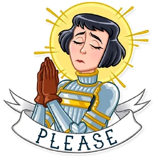 🙏 Joan of Arc, стікер Telegram 11 з 25