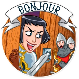 👋 Joan of Arc, стікер Telegram 5 з 25