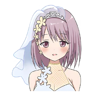 👰 emoji Невеста-тян @nyasticks Telegram sticker 9 of 32