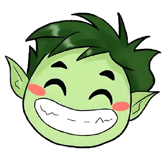 😁 emoji Юные титаны, вперёд! (ais__cream) Telegram sticker 8 of 10