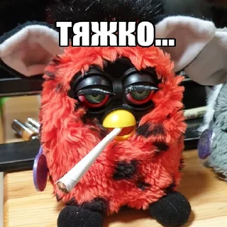 🫠 emoji занадто життєві furby Telegram sticker 3 of 9