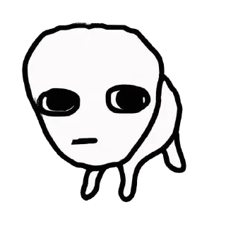 😐 emoji autistic creature time Telegram sticker 16 of 67