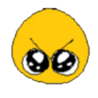 😡 emoji жёлтые ебала пнг @stolen_meme_s Telegram sticker 9 of 45