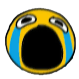 😭 emoji жёлтые ебала пнг @stolen_meme_s Telegram sticker 8 of 45