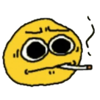 🚬 emoji жёлтые ебала пнг @stolen_meme_s Telegram sticker 14 of 45