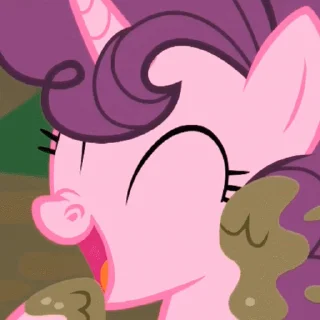 😄 emoji Sugar Belle | @MLP_AnimatedStickers Telegram sticker 5 of 13