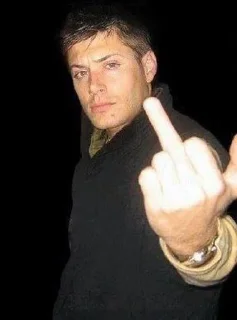 🖕 Supernatural, стикер Telegram 16 из 80